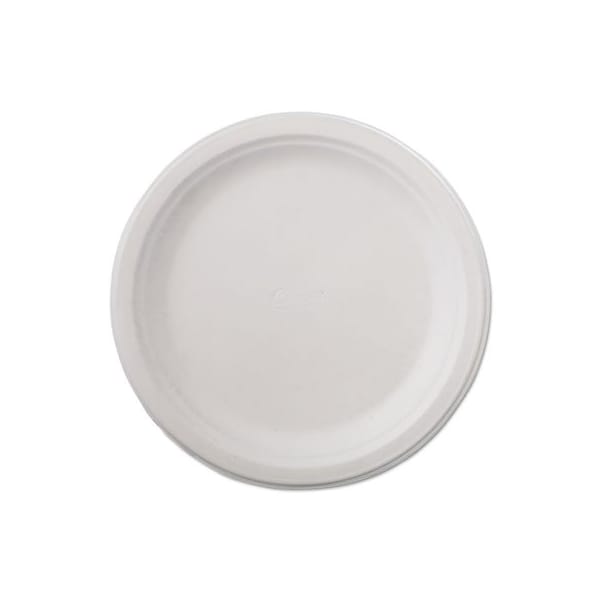 Huhtamaki Chinet, Classic Paper Dinnerware, Plate, 9 3/4in Dia, White, 4PK 21232 - main